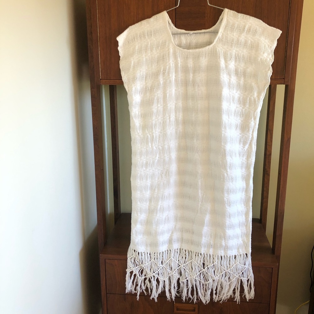 vintage • woven cotton dress